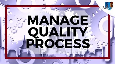 what are manage quality process outputs